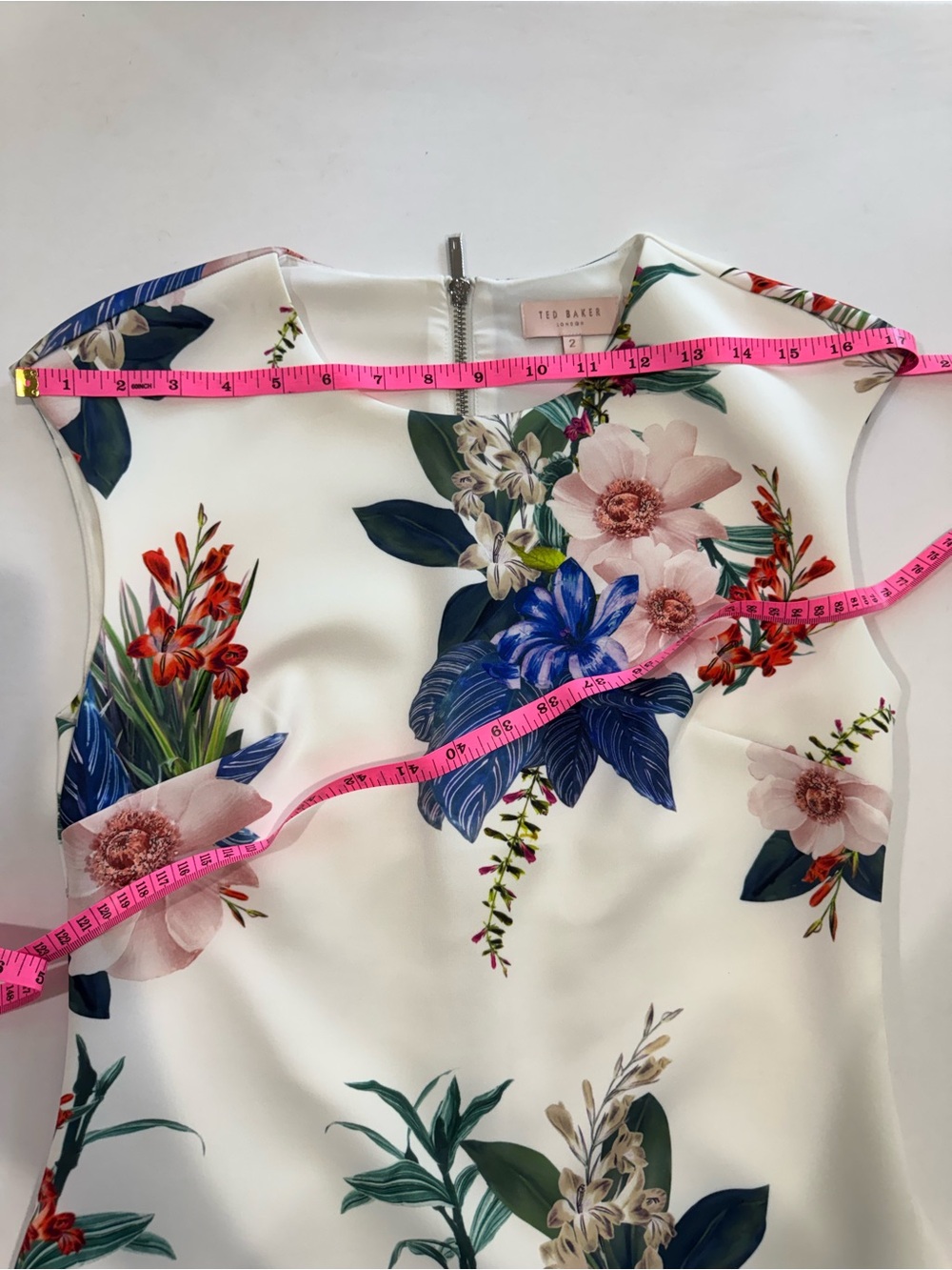 Ted Baker Sharley Jamboree Floral Midi Dress Size 2 - Picture 8 of 12